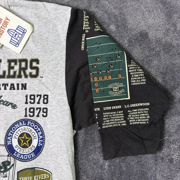 Steelers Dynasty Vintage Long Gone 1993 Long Sleeve Shirt Large NWT Graphic - Picture 3 of 16